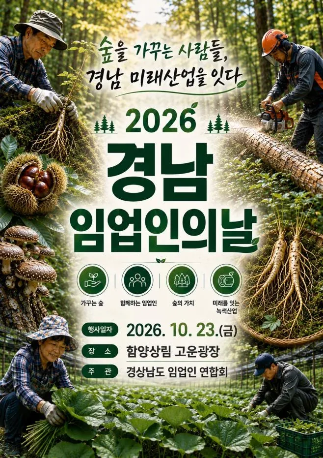 “경남의 숲을 지킨 주역들, 한자리에” 경남도, 제8회 임업인의 날 개최