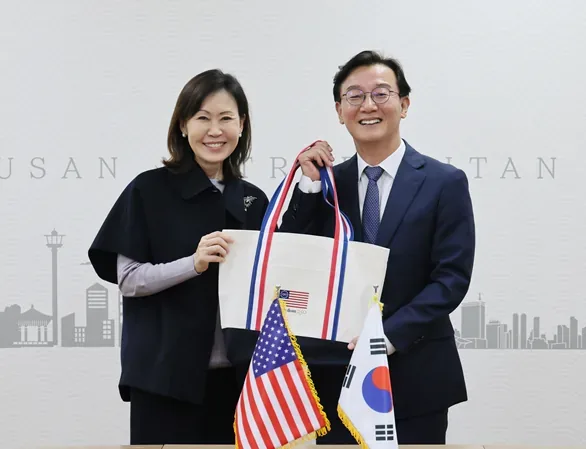 전재수 시장, 미셸 박 스틸 주한미국대사 접견