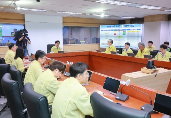 허태정 대전시장, 집중호우 긴급 대응 지시