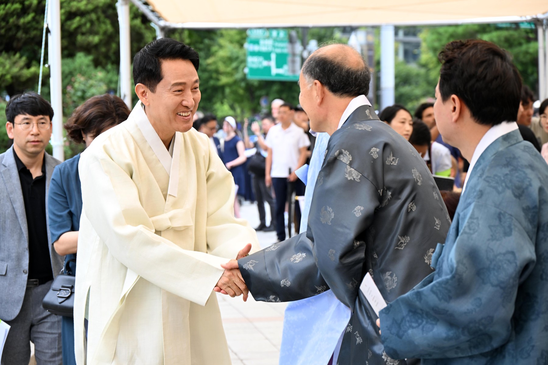 서울시장, 제81주년 광복절 기념 타종행사 참석