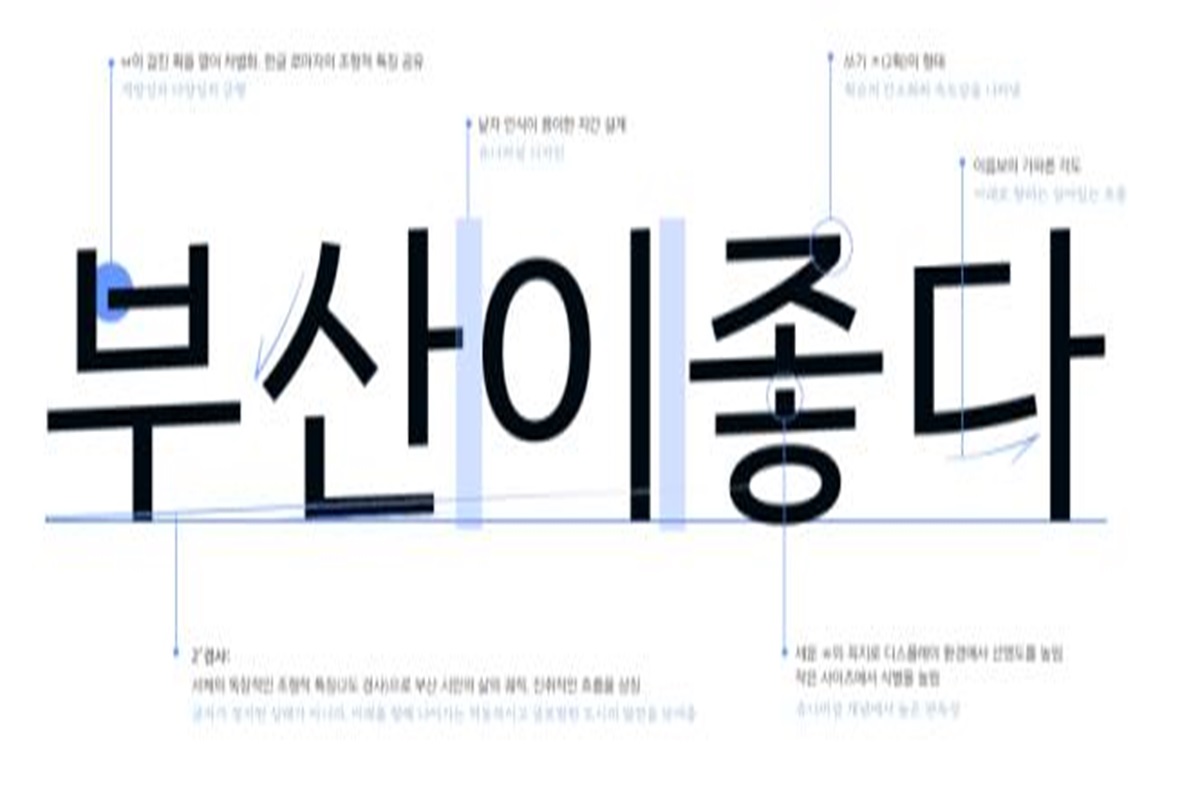 부산의 새로운 전용서체 「부산단디체」 오늘(11일)부터 무료 배포