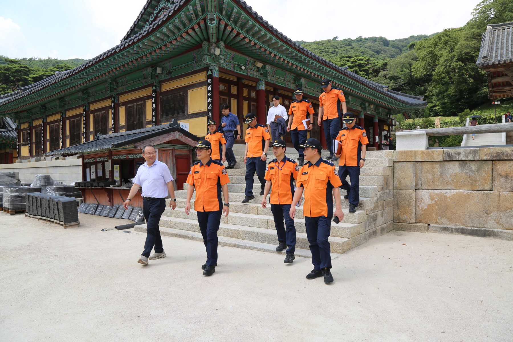 수덕사 화재 예방 체계 현장 점검