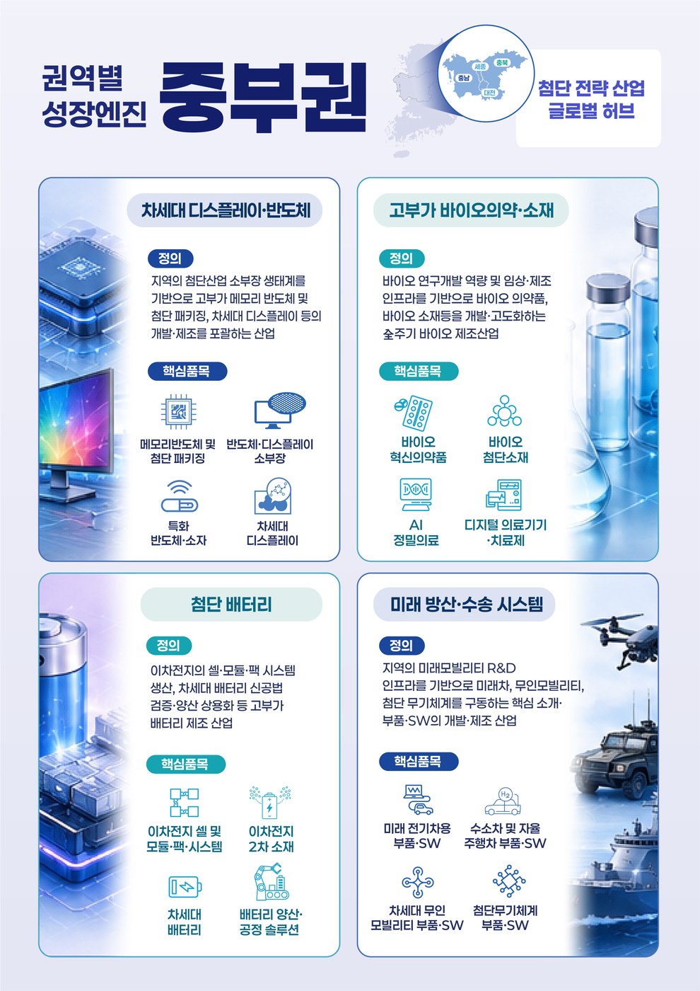 충남 핵심 산업 ‘권역별 성장엔진’ 대거 반영