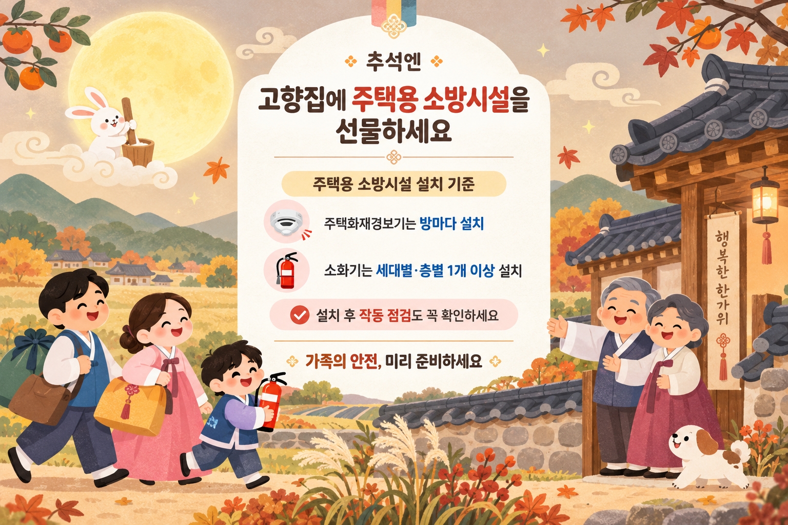 “추석에는 고향집에 안전을 선물하세요”