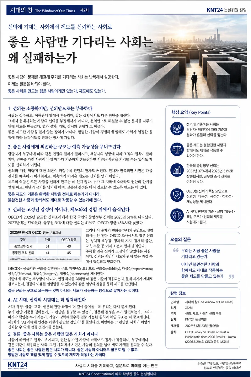 좋은 사람만 기다리는 사회는 왜 실패하는가