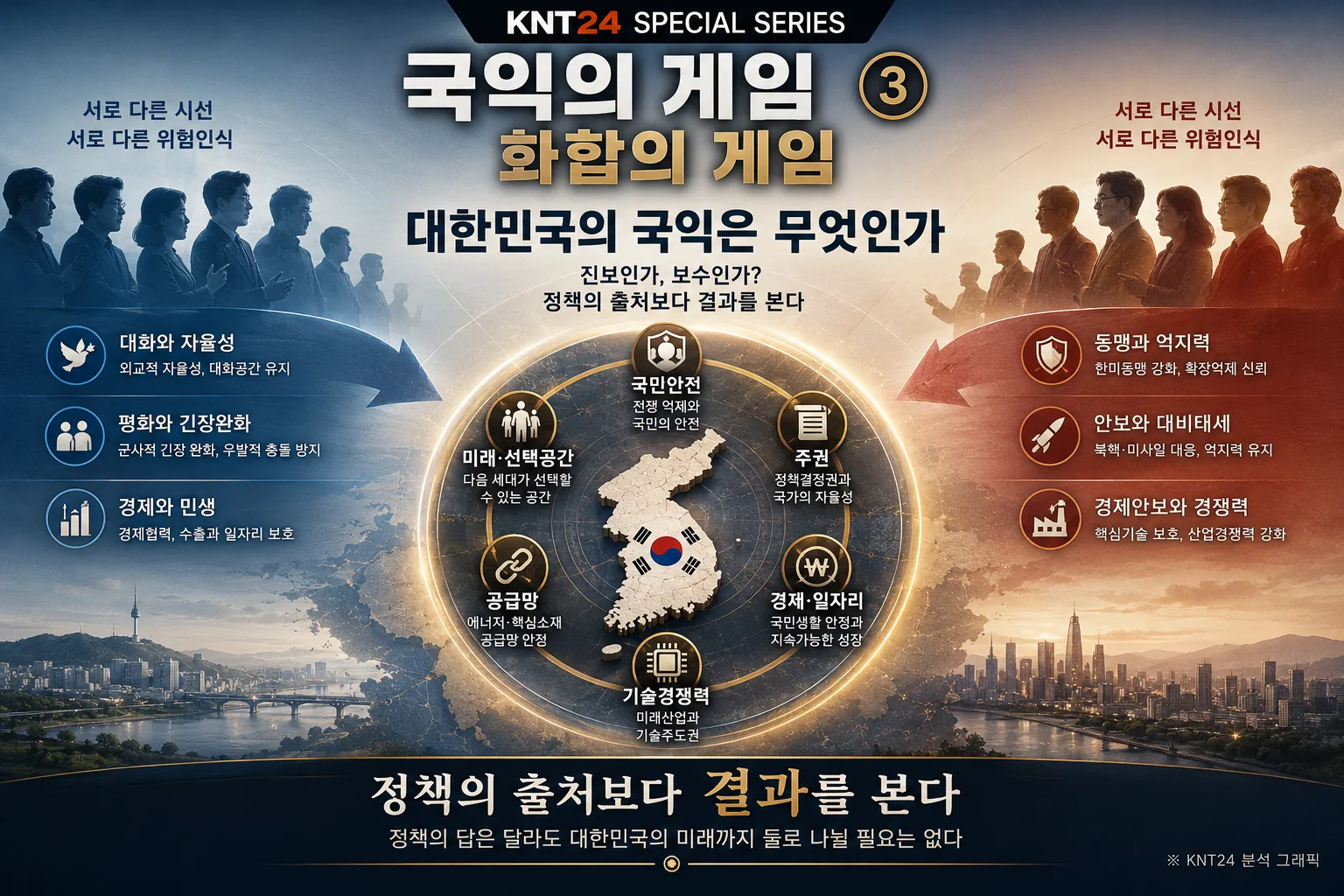 진보와 보수의 서로 다른 시각에서 대한민국의 공통 국익 6대 기준을 찾는 KNT24 국익의 게임 3부
