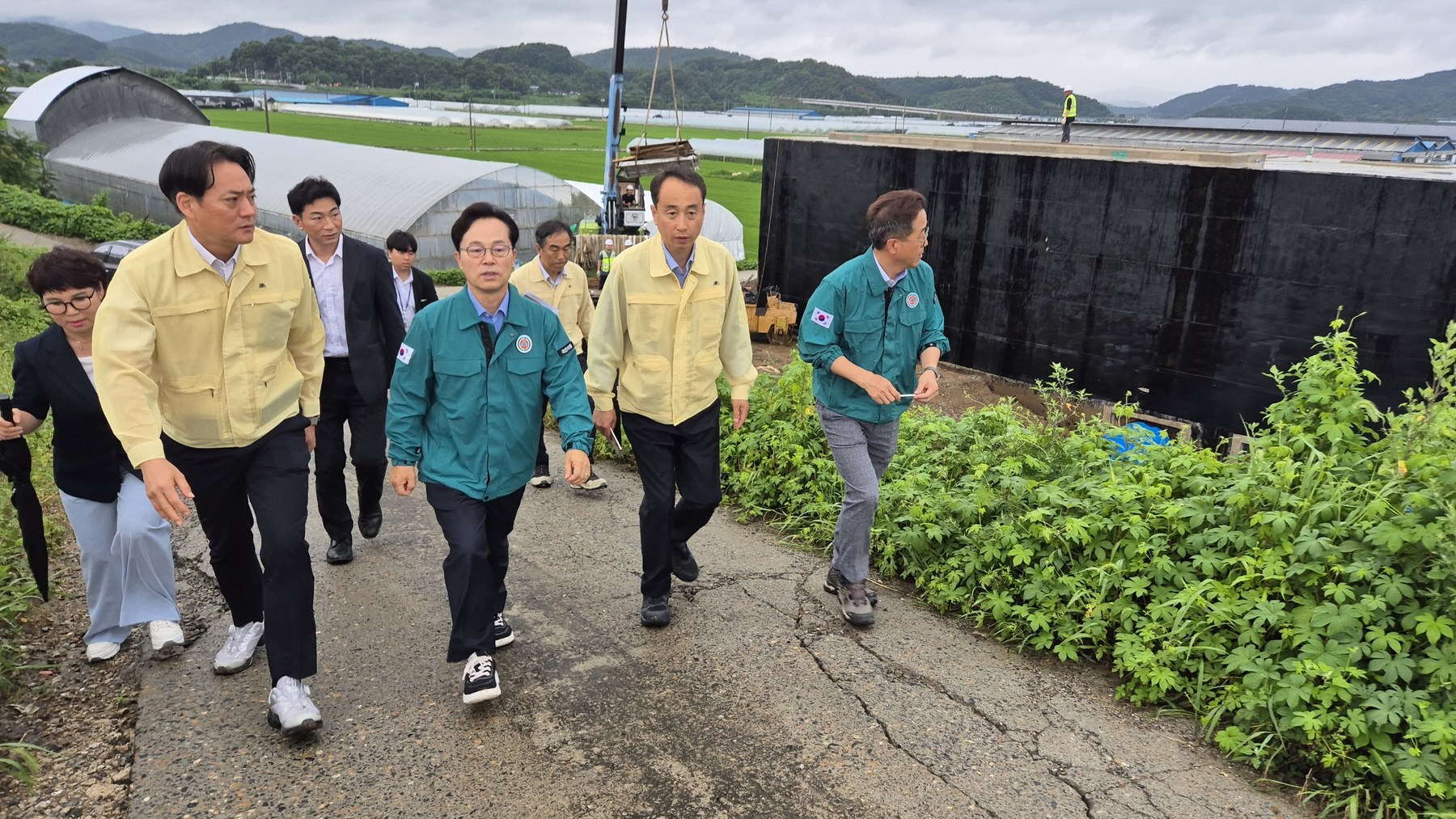부여 나복배수장 호우 대응 긴급 점검