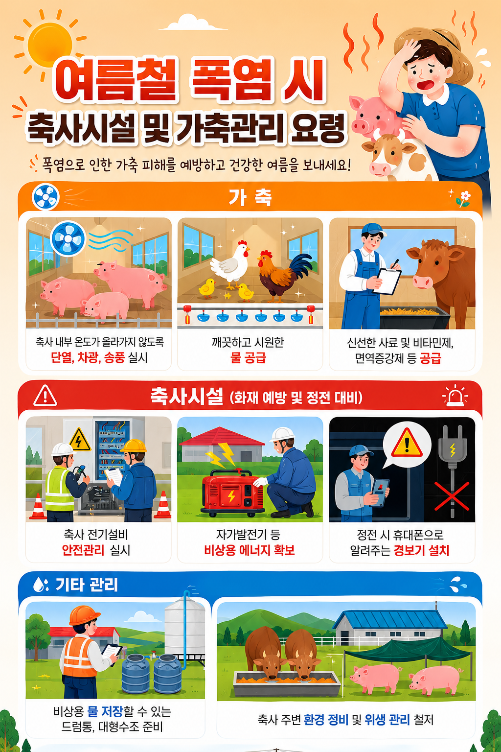 경남도, 축산농가 폭염 피해 최소화 총력 대응!