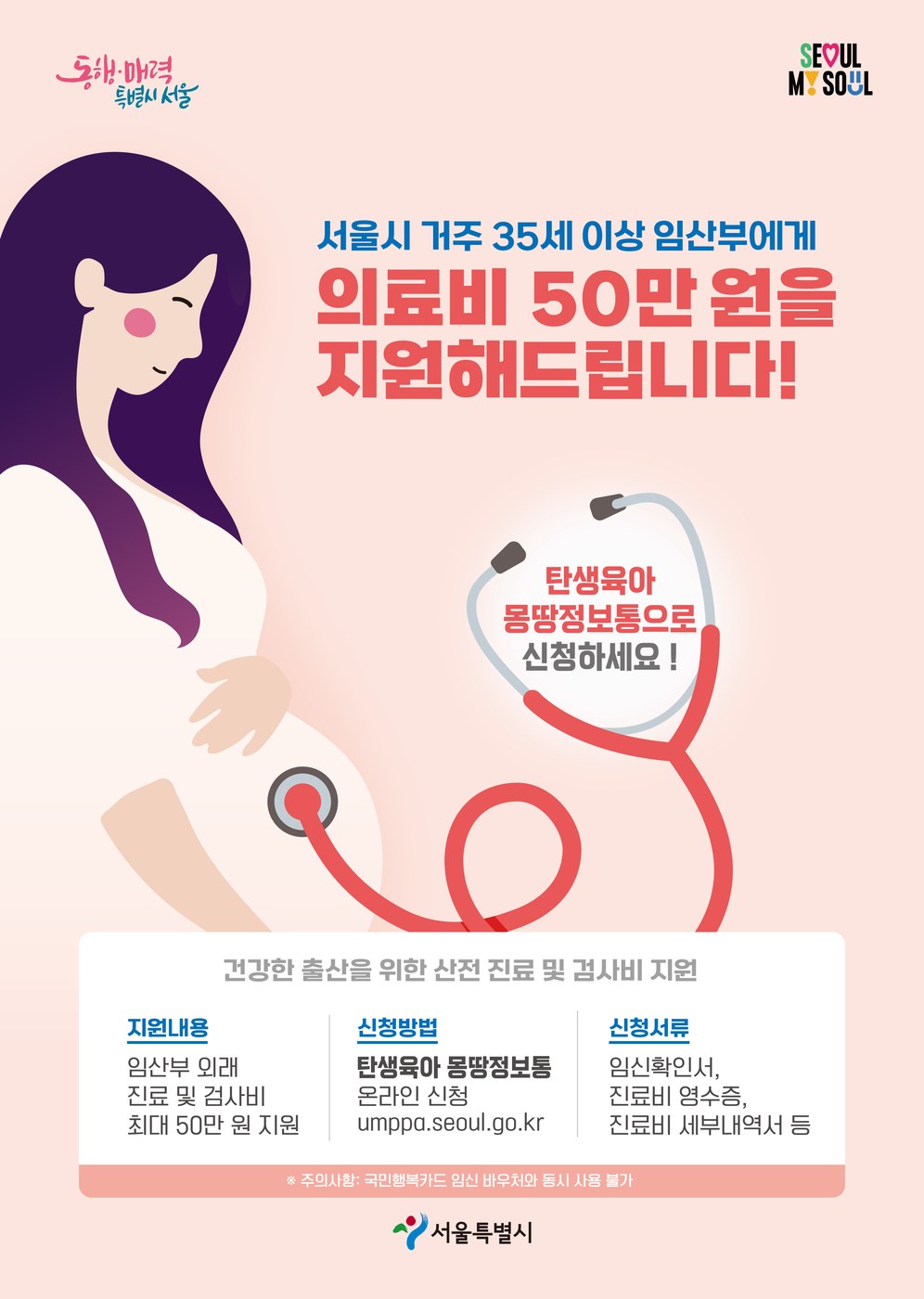 서울시, 35세 이상 임산부 의료비 지원에 96% 긍정 평가