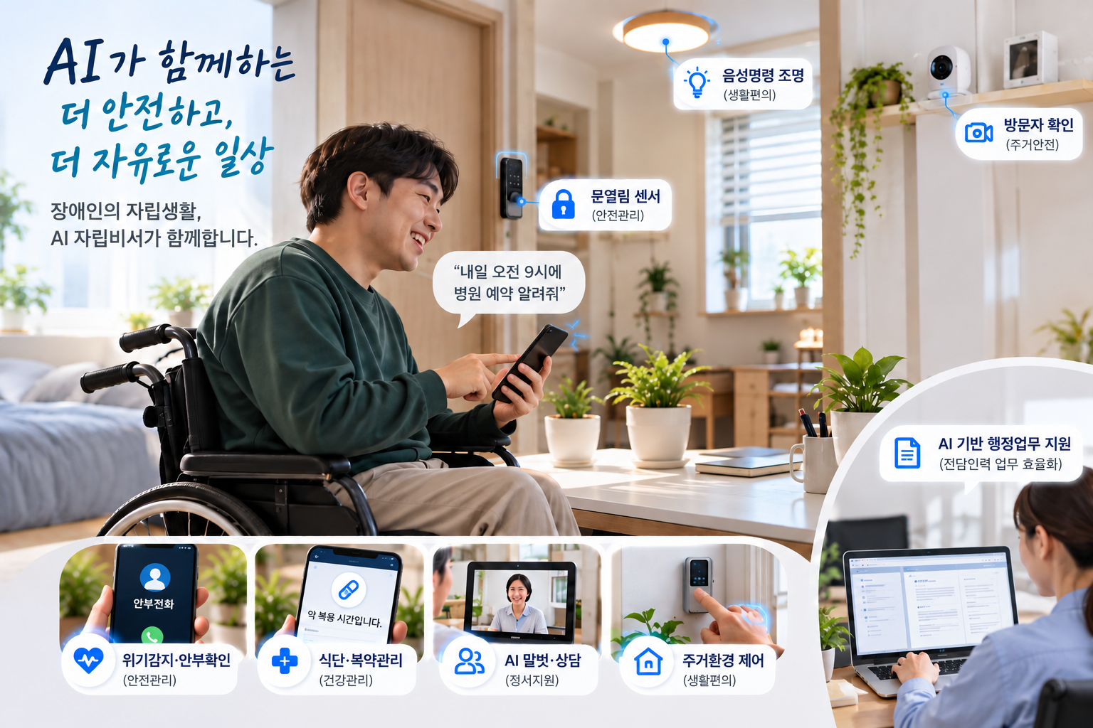 경기도, 장애인 자립지원주택에 ‘AI 자립비서’ 도입… 10월 시범운영